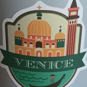 Venice Sticker with Dome and Tower Design